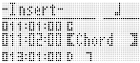 CALOR CTK-7200 - Pour insérer un nouvel accord - 1