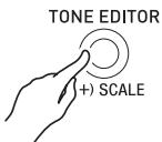 CALOR CTK-7200 - Appuyez sur le bouton c-8 (TONE EDITOR) - 1