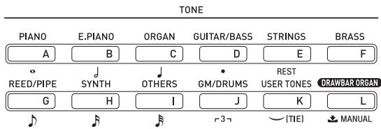 CALOR CTK-7200 - Pour sélectionner une sonorité - 1