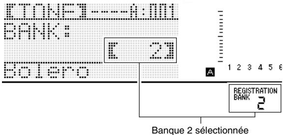CALOR CTK-7200 - Appuyez sur le bouton C-10 (BANK) pour sélectionner la banque souhaitée. - 1