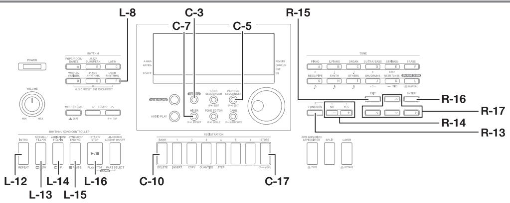 CALOR CTK-7200 - Paramètres du menu de saisie - 1