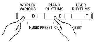 CALOR CTK-7200 - Pour jouer un morceau à l'aide d'un préréglage musical - 1