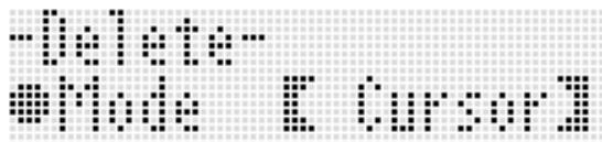 CALOR CTK-7200 - Pour supprimer tous les événements d'une piste - 1