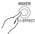 CALOR CTK-7200 - Appuyez sur le bouton c-7 (MIXER). - 1