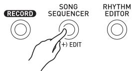 CALOR WK-6600 - Appuyez sur le bouton c-3 (SONG sequencer) pour accéder au mode séquenceur musical. - 1