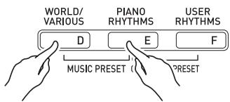 CALOR WK-6600 - Pour jouer un morceau à l'aide d'un préréglage musical - 1