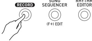 CALOR WK-6600 - Appuyez sur le bouton c-2 (RECORD). - 1