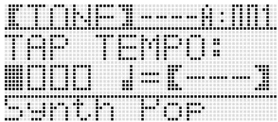 CALOR WK-6600 - Tout en tenant le bouton r-13 (function) enfoncé, tapez quatre fois sur le bouton l-11 (TAP) à la vitesse (tempo) souhaitée. - 2