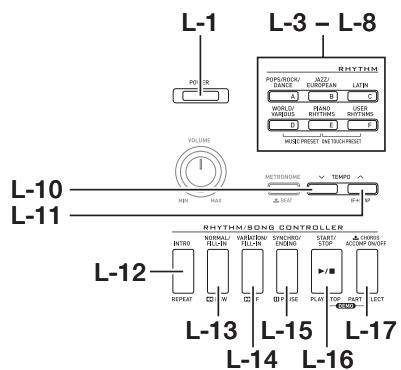 CALOR WK-6600 - Pour permettre l'arpégiateur hors service, appuyez une nouvelle fois sur le bouton r-18 (AUTO harmonize/arpeggiator). - 1