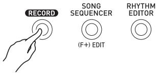 CALOR WK-6600 - Pour enregistrer avec EASY REC un morceau joué à l'aide d'un préréglage musical - 1