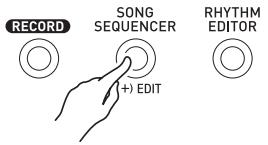 CALOR WK-6600 - Appuyez sur le bouton c-3 (SONG sequencer) pour accéder au mode séquenceur musical. - 1