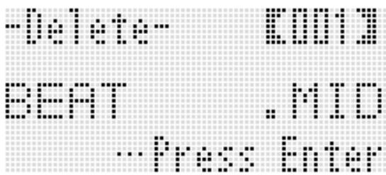 CALOR WK-6600 - Pour supprimer un fichier d'une carte mémoire - 1