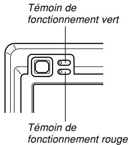 CASIO CAMERA PJ MULTIFONCTIONS - Description des témoins - 1