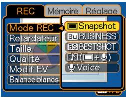 CASIO CAMERA PJ MULTIFONCTIONS - Appuyez sur [MENU]. - 2