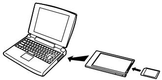 CASIO CAMERA PJ MULTIFONCTIONS - Utilisation d'un ordinateur muni d'un logement de carte PC - 1