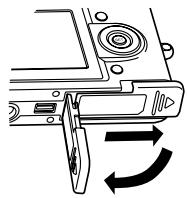 CASIO CAMERA PJ MULTIFONCTIONS - Insérer une carte mémoire dans l'appareil - 1