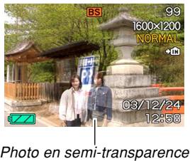 CASIO CAMERA PJ MULTIFONCTIONS - Gelez l'arrière-plan sur l'écran. - 1