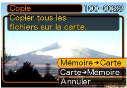 CASIO CAMERA PJ MULTIFONCTIONS - Copier tous les fichiers de la mémoire flash sur une carte mémoire - 1