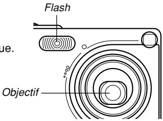 CASIO CAMERA PJ MULTIFONCTIONS - ● Description du témoin de fonctionnement et du cadre de mise au point - 1