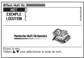 CASIO EW-F3000V - Recherche d'exemples et de locutions dans plusieurs dictionnaires (Recherche Exemples et Locutions) - 1
