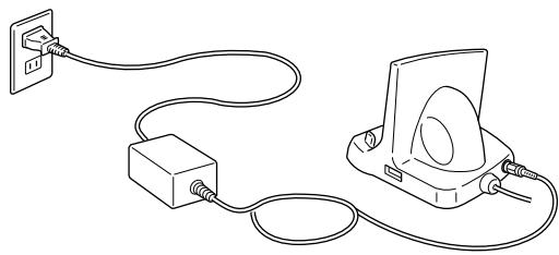 CASIO E-200F - ■ Connexion par la station d'accueil - 1