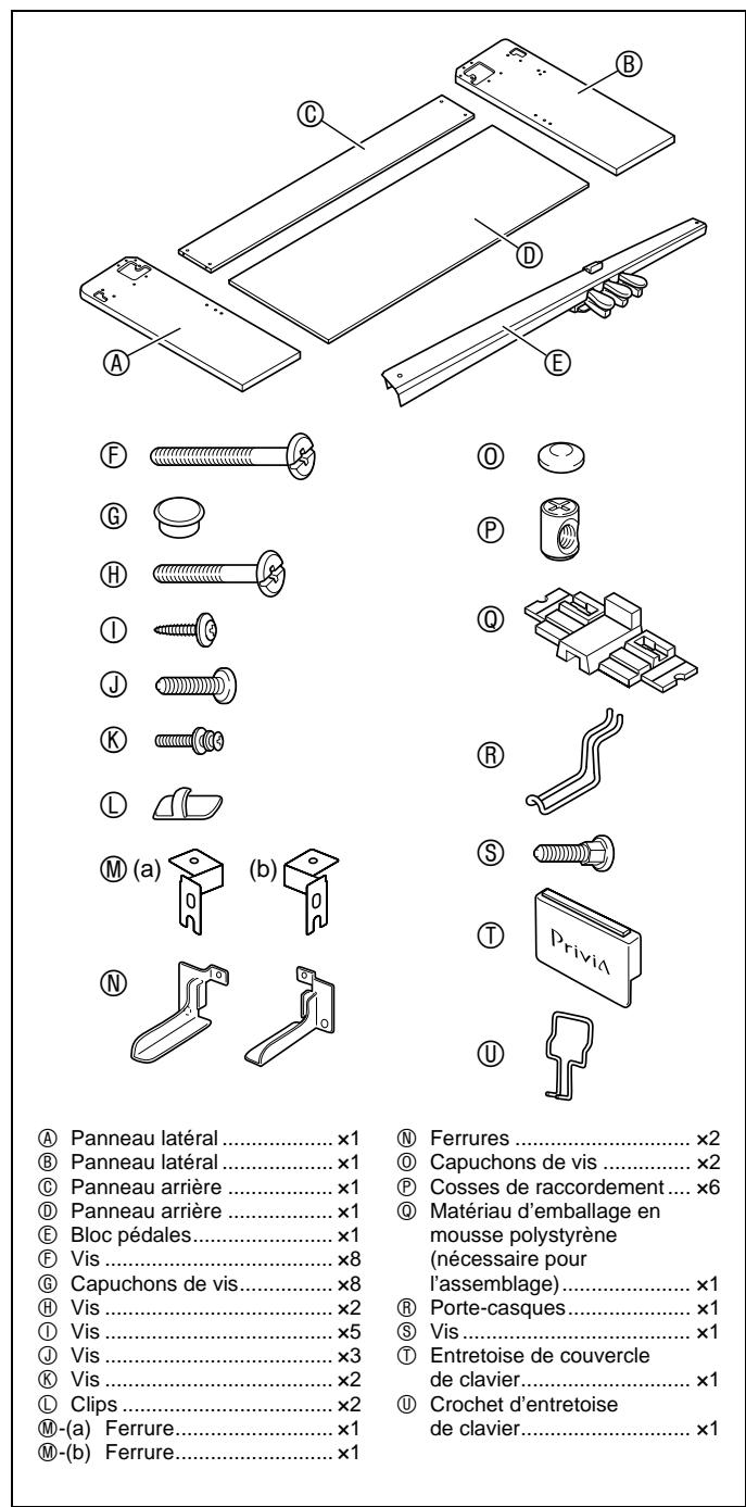 CASIO PRIVIA PX 830 - Assemblage du support - 1