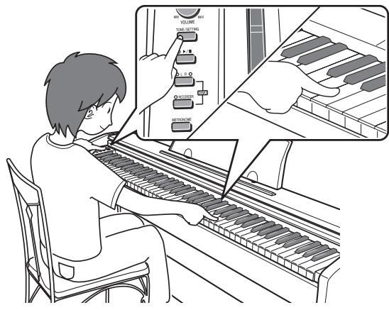 CASIO PX-720 - Bouton TONE/SETTING - 1