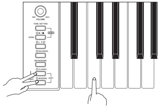 CASIO PX-720C - Changement des octaves des claviers - 1