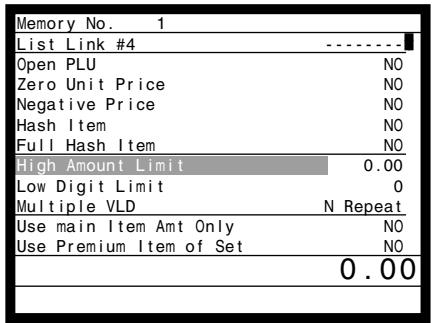 CASIO QT-6000 - Flat-PLU department link/tax status/listing capacity programming procedure - 6