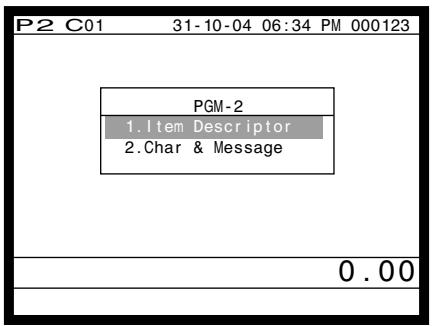 CASIO QT-6000 - Programming item descriptor (flat-PLU) procedure - 1