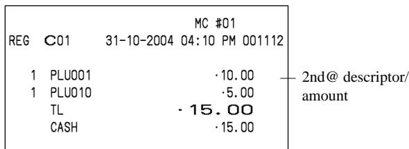 CASIO QT-6000 - PRINTOUT (by optional remote printer) - 10