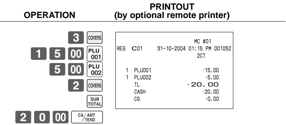 CASIO QT-6000 - Example 2 - 1