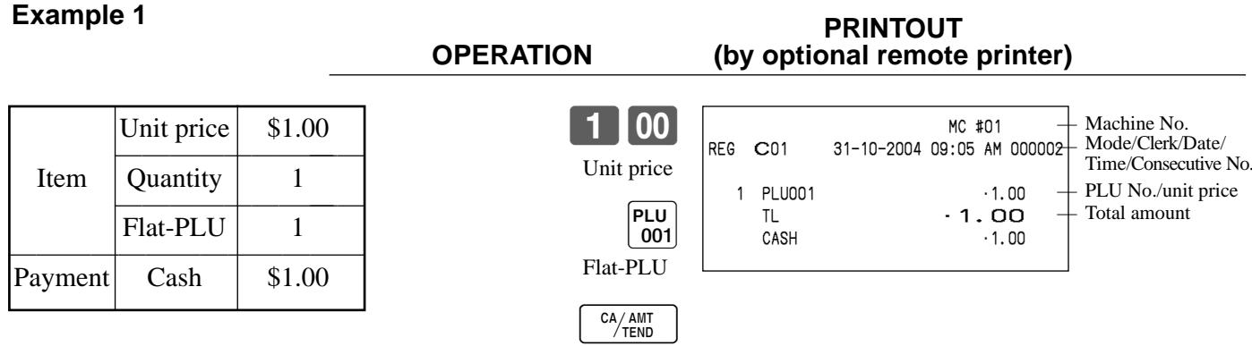 CASIO QT-6000 - Example 1 - 1