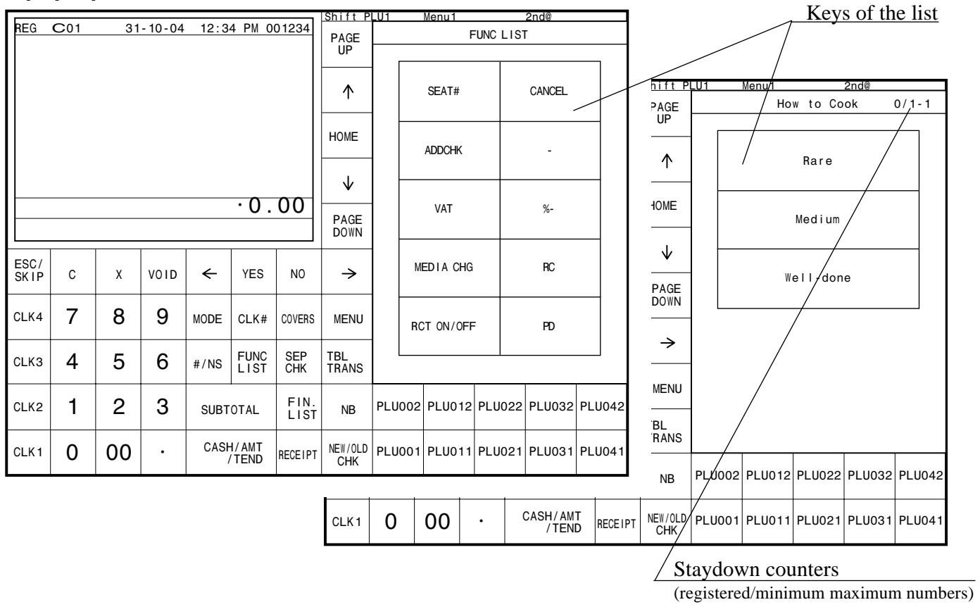 CASIO QT-6000 - List pop-up window - 1
