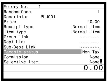 CASIO QT-6000 - Flat-PLU department link/tax status/listing capacity programming procedure - 5