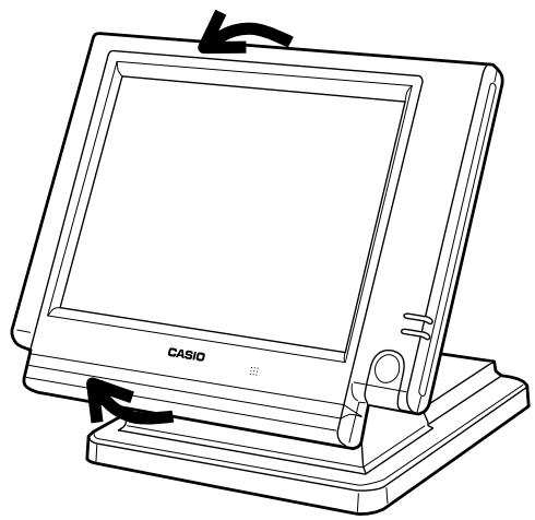 CASIO QT-6000 - Tilt the touch screen panel - 2