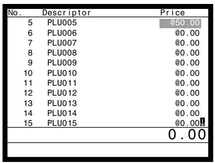 CASIO QT-6000 - Flat-PLU unit price programming procedure - 4