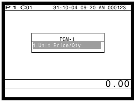CASIO QT-6000 - Flat-PLU unit price programming procedure - 1