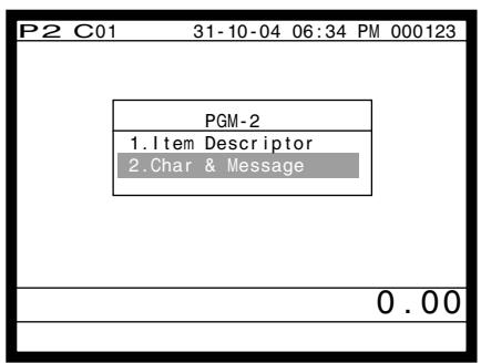 CASIO QT-6000 - Programming receipt/slip message procedure - 1