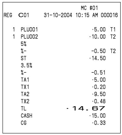 CASIO QT-6000 - (by optional remote printer) - 2