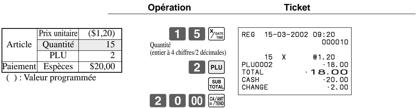 CASIO TE-100 - Enregistrement de PLU - 4