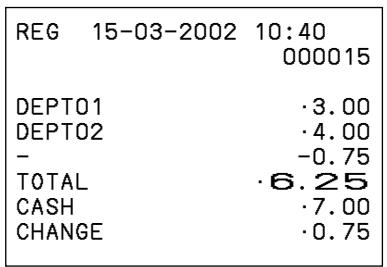 CASIO TE-100 - Ticket - 2