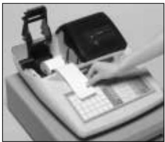 CASIO TK-T200 - Pour installer le rouleau de papier du journal - 4