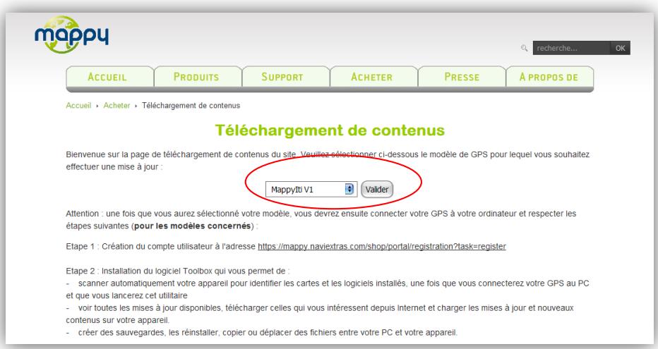 MAPPY EXTRA - Verifier si votre GPS MAPPY est compatible avec mappyextra - 1