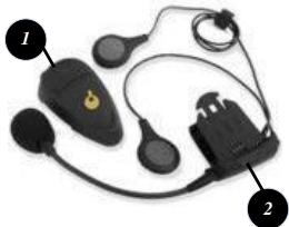 MAPPY MINI X340 MOTO - 8^ Fijar el kit de auriculares Bluetooth en el casco - 1