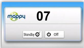 MAPPY ULTI E508 - Turning off your device - 1