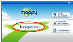 MAPPY ULTI E508 - Cliquez sur « navigation - 1