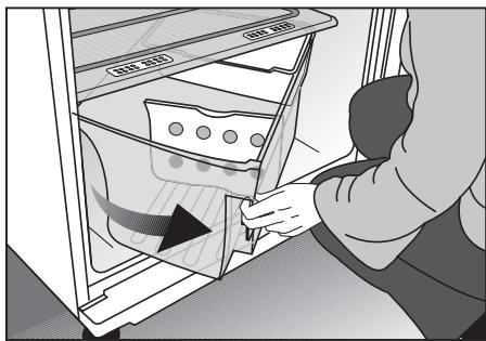 BEKO DSE 30030 - Utilisation du bac à légumes rotatif (dans certains modèles) - 1