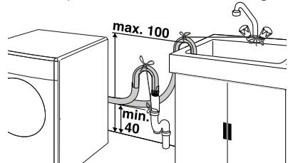 BEKO WMD 77107 - Collegamento dello scarico - 1