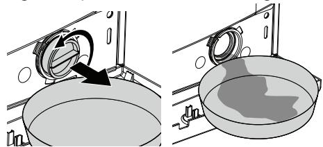 BEKO WMD 77107 - Elimare eventuale acqua residua e pulire il filtro della pompa - 3